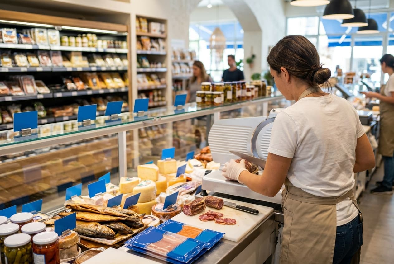 Female Employee for the Delicatessen Department of a Russian Supermarket
